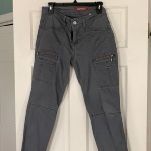 Gray cargo pants